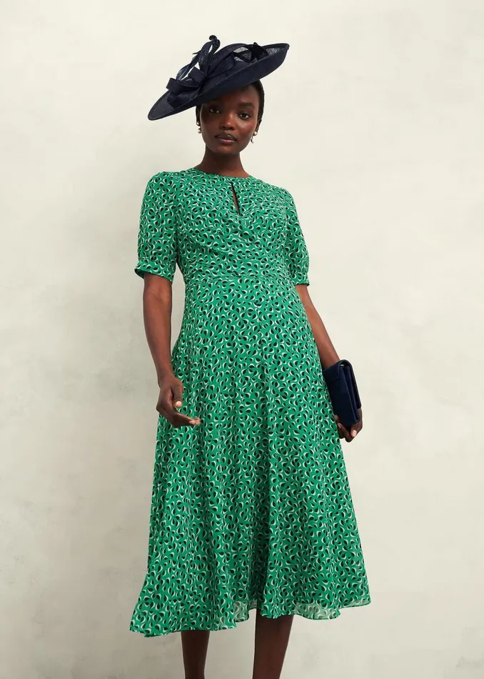Women Dresses and Jumpsuits Hobbs Petite Bridget Dress Green Multi