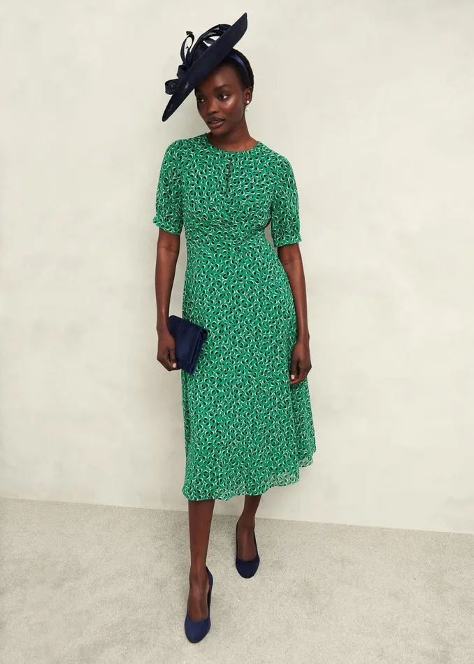 Women Dresses and Jumpsuits Hobbs Petite Bridget Dress Green Multi