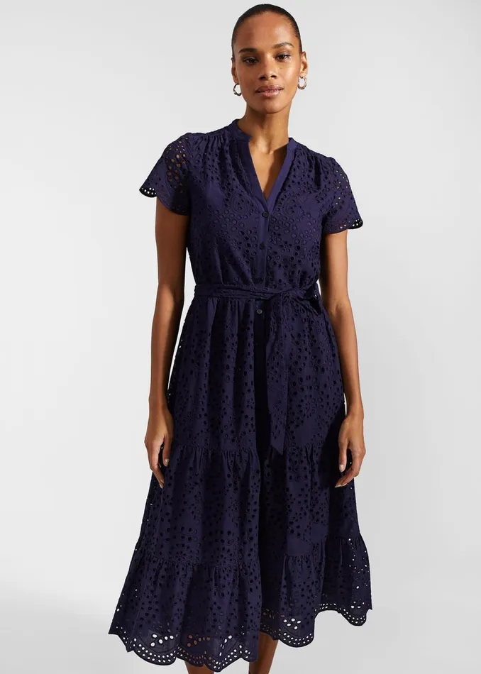 Women Dresses and Jumpsuits Hobbs Rhianne Dress True Navy