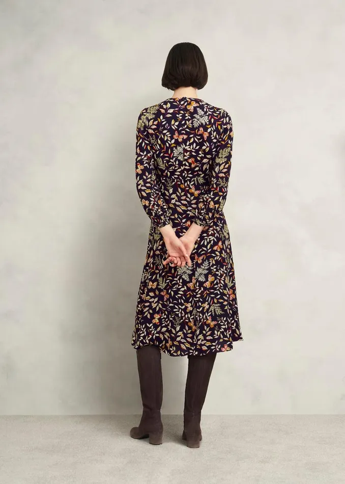 Women Dresses and Jumpsuits Hobbs Zainah Dress Navy Multi