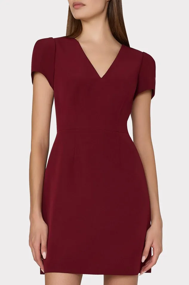 Women Dresses Milly Cady Atalie Dress Wine