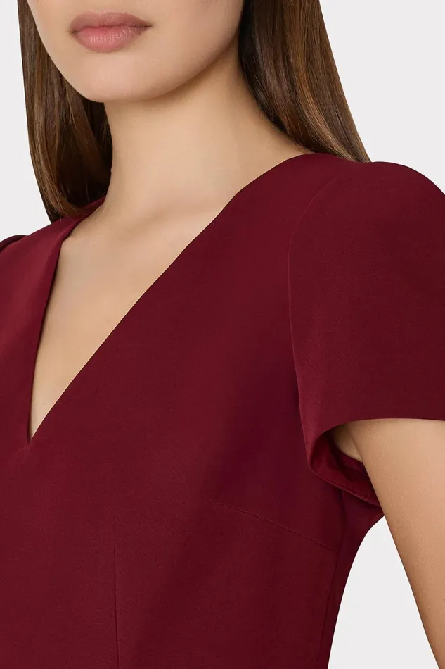 Women Dresses Milly Cady Atalie Dress Wine