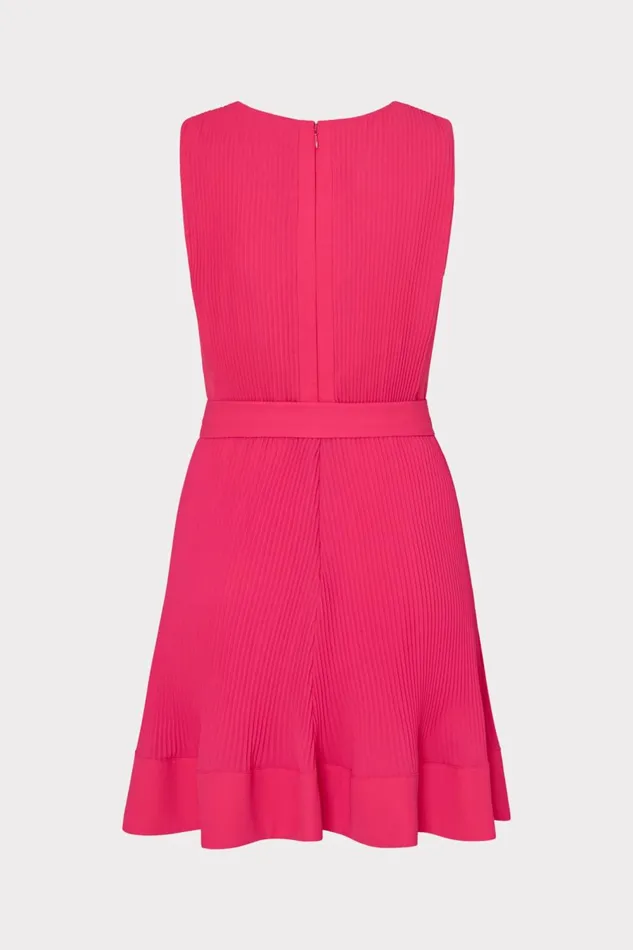 Women Dresses Milly Carreen Pleated Mini Dress Milly Pink Women Dresses Milly Carreen Pleated Mini Dress Milly Pink