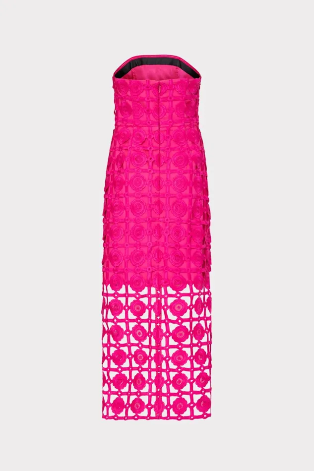 Women Dresses Milly Kait Tile Lace Dress Milly Pink
