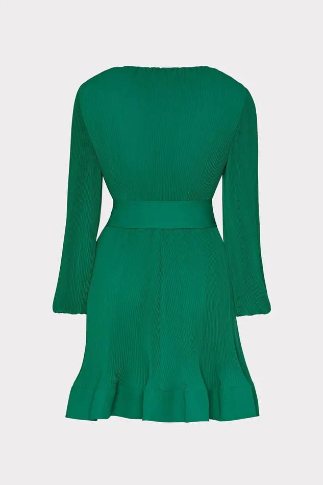 Women Dresses Milly Liv Pleated Dress Dark Forest