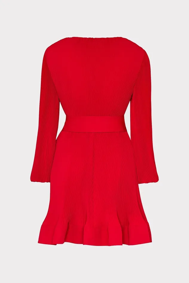 Women Dresses Milly Liv Pleated Dress Really Red