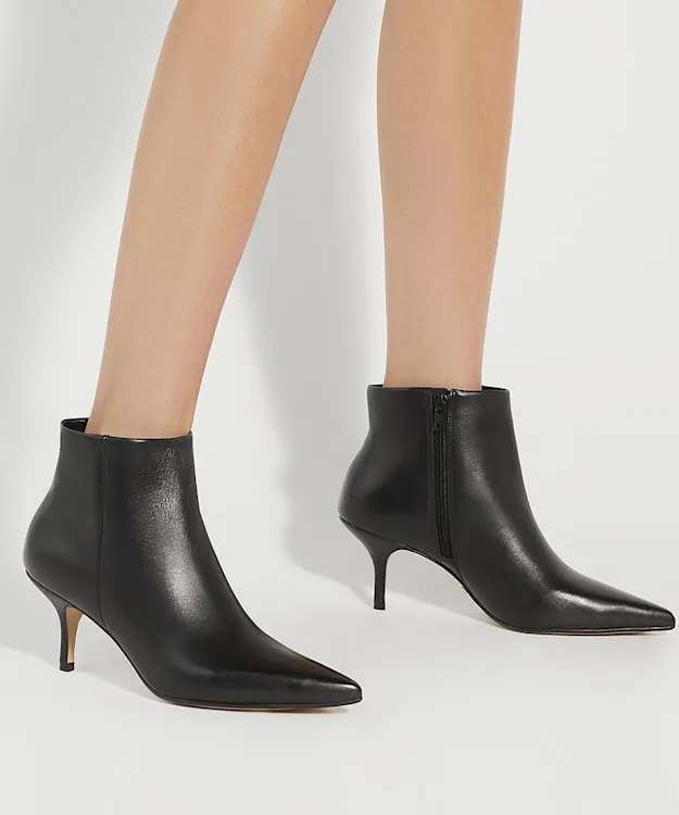 Women Dune London Ankle Boots Pointed Toe Stiletto Heel Ankle Boots Black