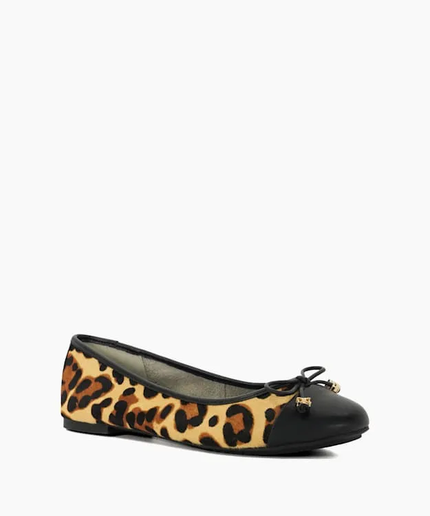 Women Dune London Ballet Pumps CharmDetail Ballet Shoes Animal