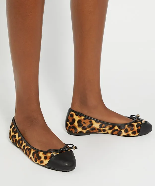 Women Dune London Ballet Pumps CharmDetail Ballet Shoes Animal