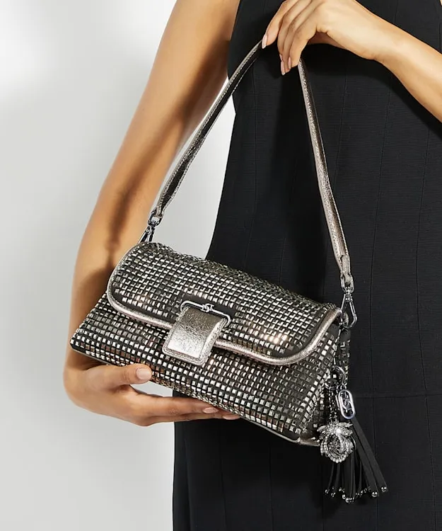 Women Dune London Crossbody Bags Leather Shoulder Bag Metallic