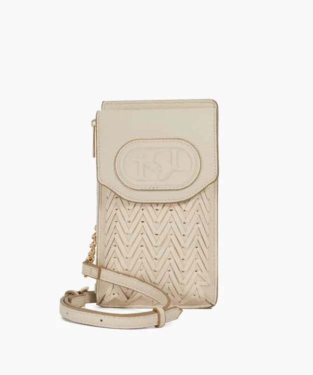 Women Dune London Crossbody Bags Zip Phone Pouch Neutral