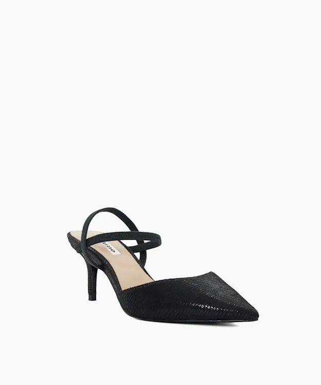 Women Dune London Heels Stiletto Heeled Courts Black