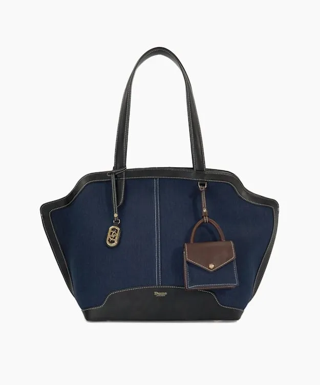 Women Dune London Tote Bags Grab Handle Day Bag Blue