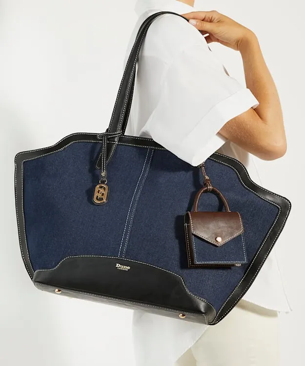 Women Dune London Tote Bags Grab Handle Day Bag Blue