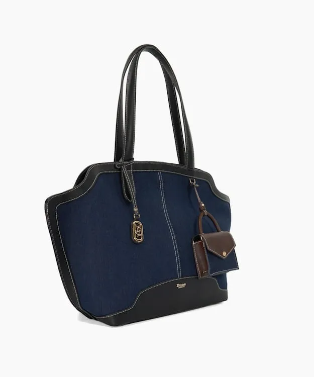Women Dune London Tote Bags Grab Handle Day Bag Blue