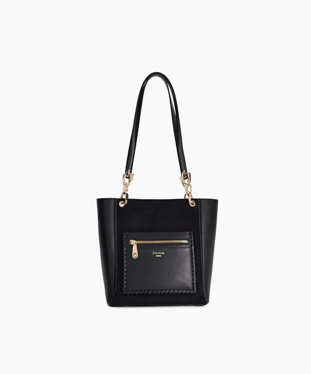 Women Dune London Tote Bags Long Handle Logo Tote Black