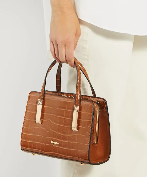Women Dune London Tote Bags Small Tote Bag Brown