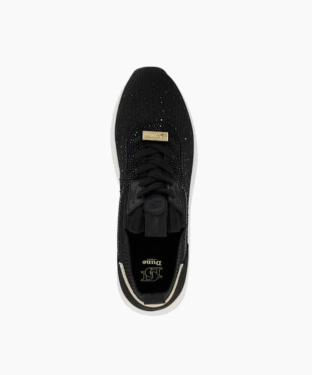 Women Dune London Trainers Embellished Runner Trainers Black