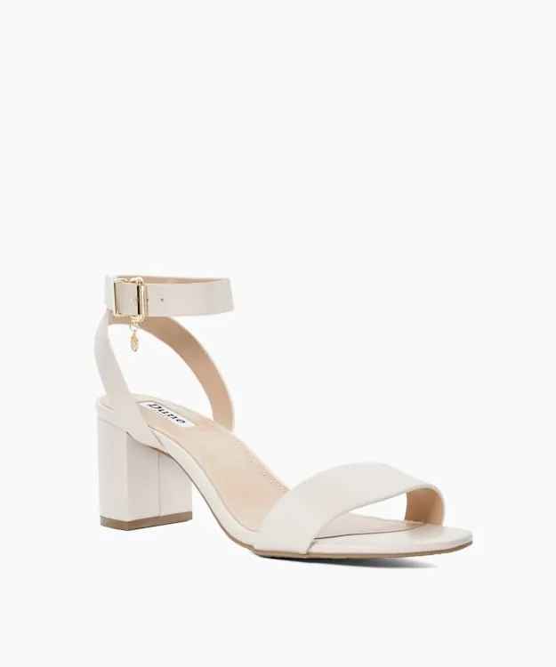 Women Dune London Wide Fit Sandals Wide Fit Mid Block Heel Sandals Neutral