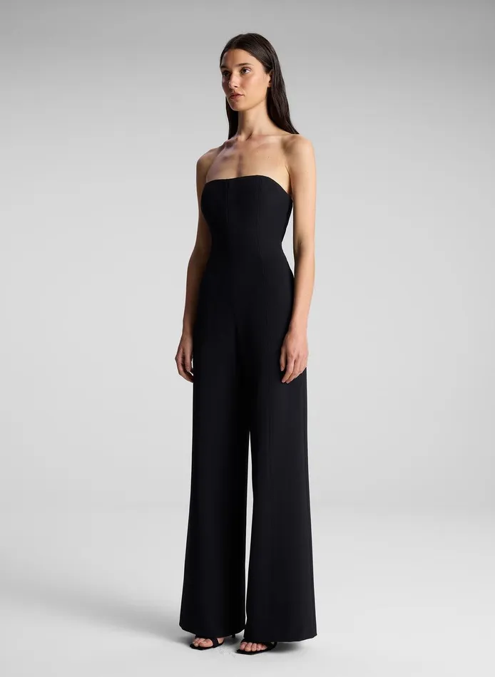 Women Eden Strapless Jumpsuit Black ALC Bottoms