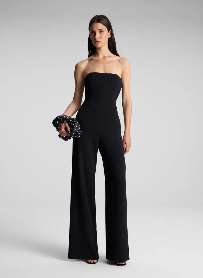 Women Eden Strapless Jumpsuit Black ALC Jumpsuits
