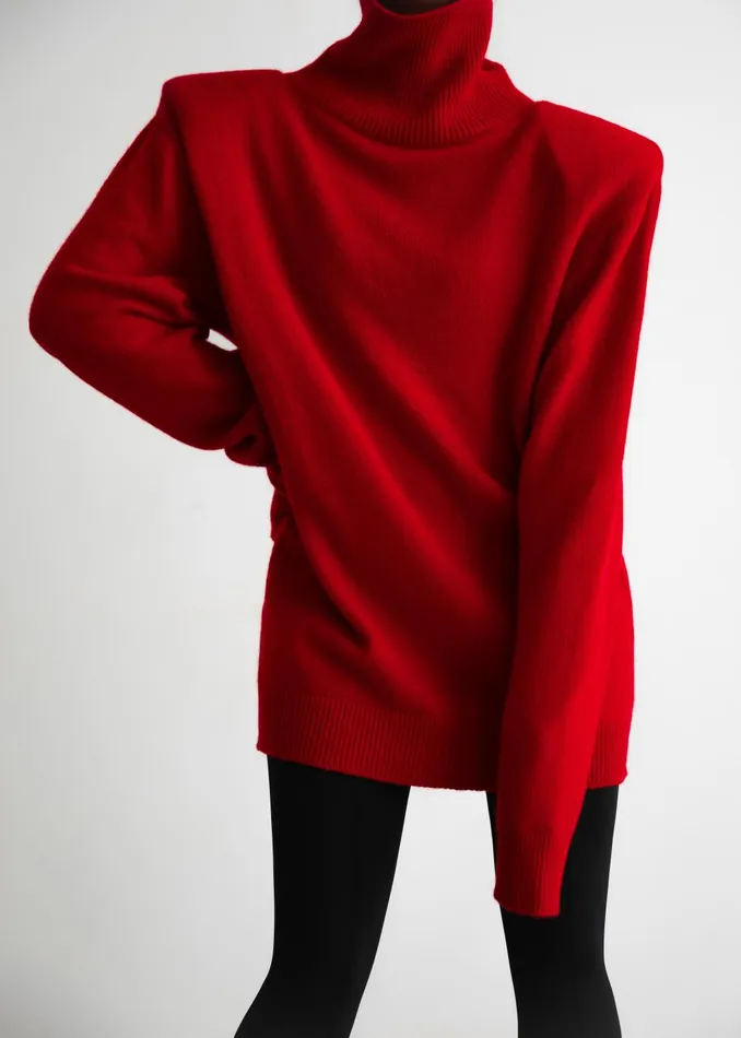 Women Emilia Mini Padded Sweater Dress 8211 Red The Frankie Shop Dresses