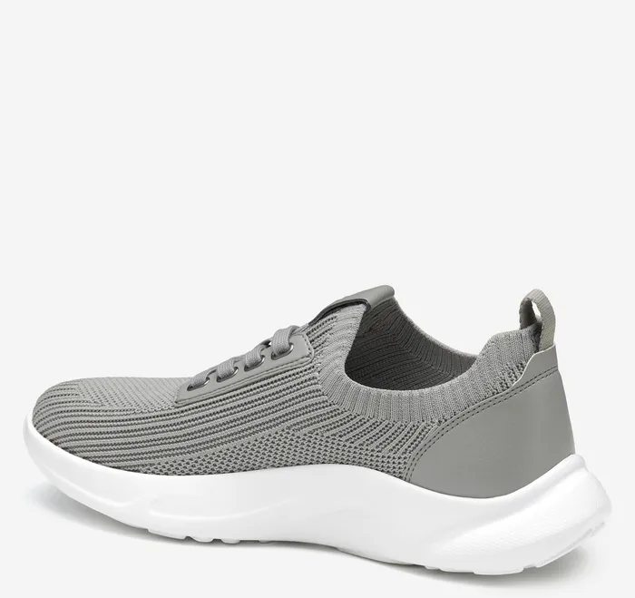 Women Escape Knit LaceUp Gray Knit Sneakers Johnston and Murphy
