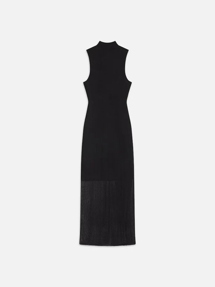 Women FRAME Dresses and Jumpsuits Sleeveless Mesh Mock Neck Dress Women FRAME Dresses and Jumpsuits Sleeveless Mesh Mock Neck Dress