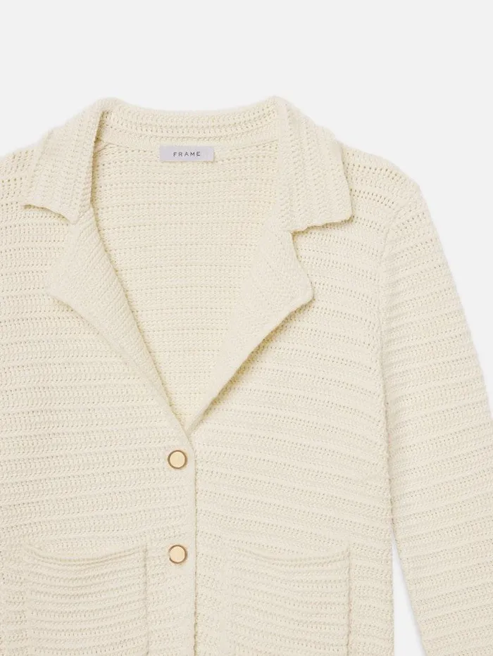 Women FRAME Sweaters The Crochet Blazer Women FRAME Sweaters The Crochet Blazer