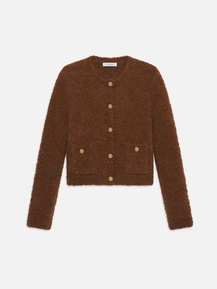 Women FRAME The Alpine Edit Patch Pocket Cardi