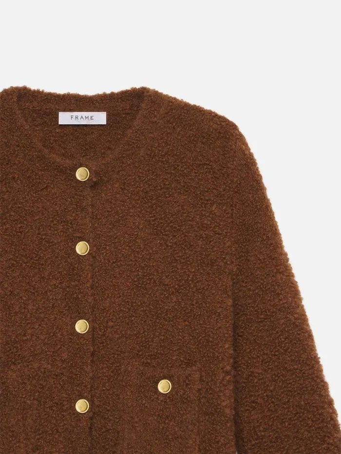 Women FRAME The Alpine Edit Patch Pocket Cardi Women FRAME The Alpine Edit Patch Pocket Cardi