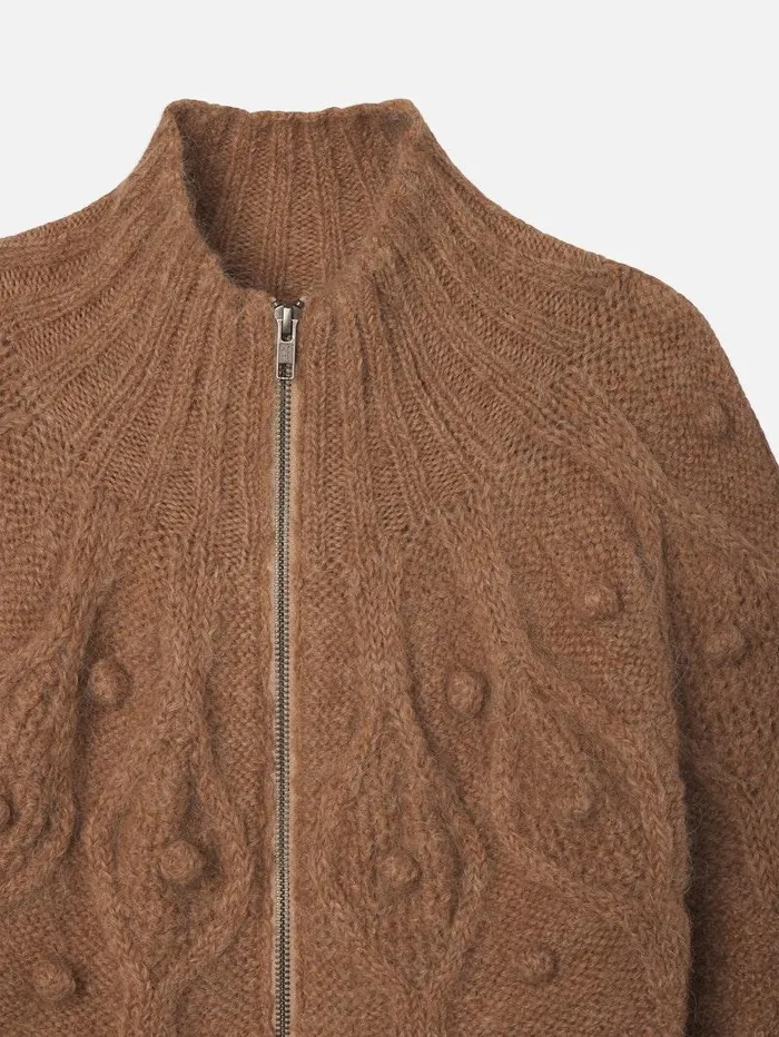 Women FRAME The Alpine Edit Popcorn Zip Cardi Women FRAME The Alpine Edit Popcorn Zip Cardi