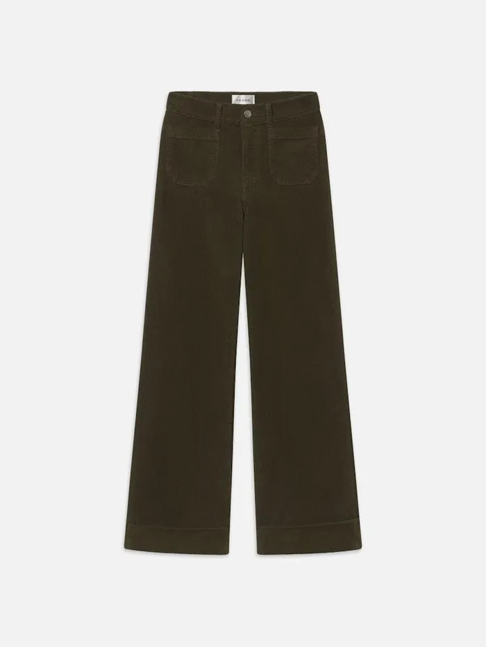 Women FRAME Wide Leg 70039s Cropped Wide Leg Corduroy