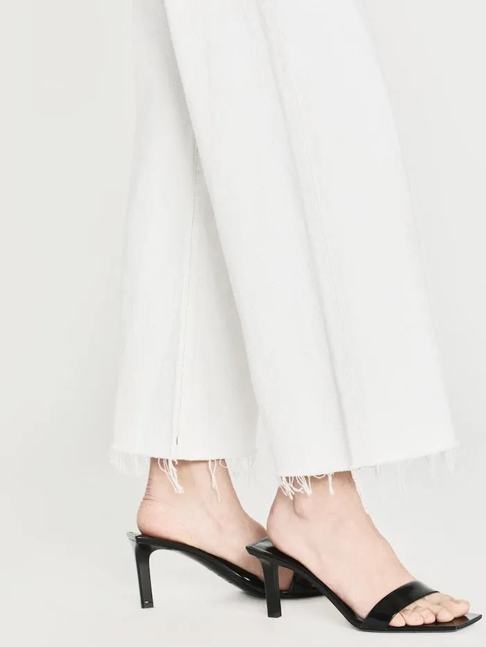 Women FRAME Wide Leg Le Jane Wide Crop Raw Fray Women FRAME Wide Leg Le Jane Wide Crop Raw Fray