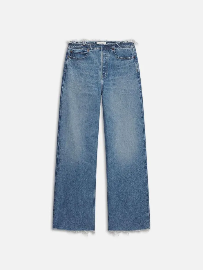 Women FRAME Wide Leg Le Low Baggy Wide Leg Cut Off
