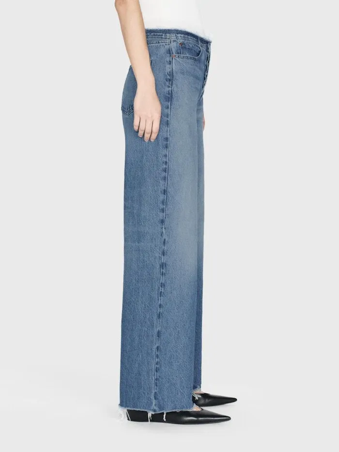 Women FRAME Wide Leg Le Low Baggy Wide Leg Cut Off