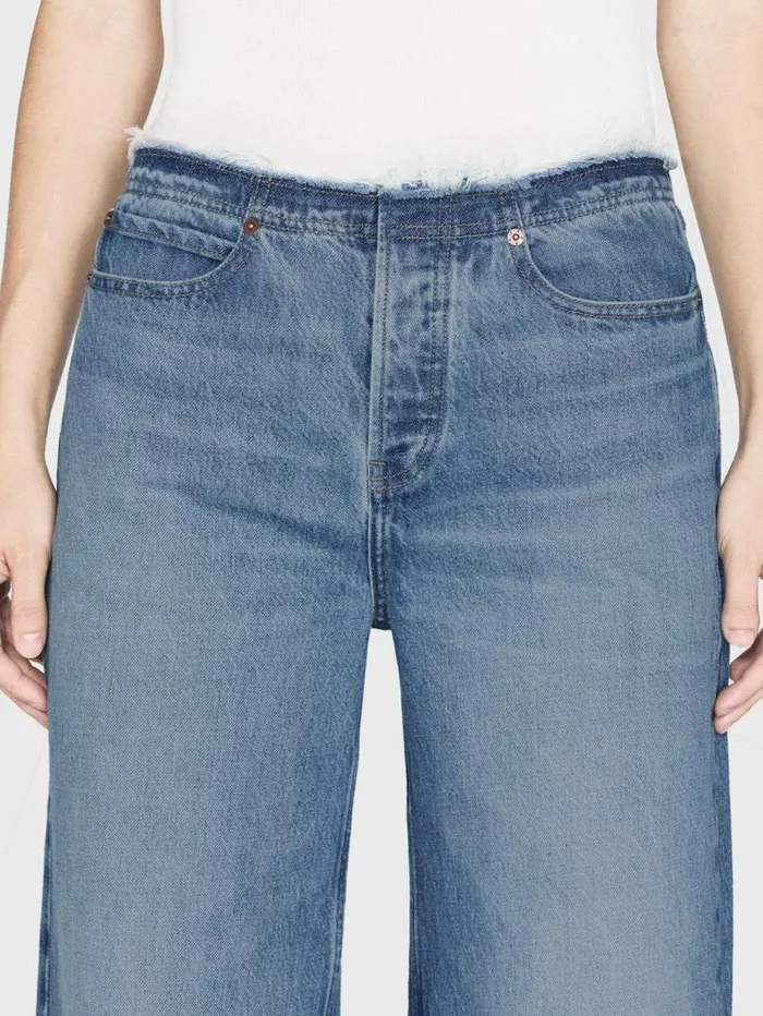 Women FRAME Wide Leg Le Low Baggy Wide Leg Cut Off