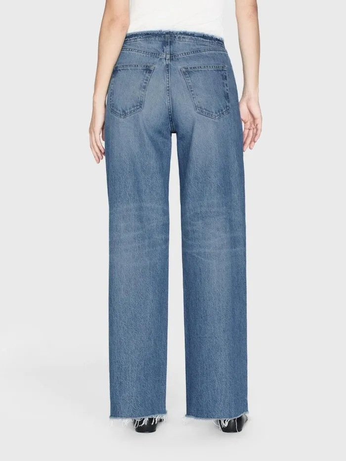 Women FRAME Wide Leg Le Low Baggy Wide Leg Cut Off