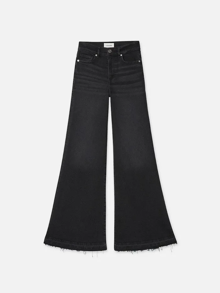 Women FRAME Wide Leg Le Palazzo Crop Released Hem