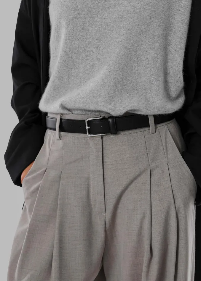 Women Gelso Pleated Trousers 8211 Light Taupe Melange The Frankie Shop Bottoms
