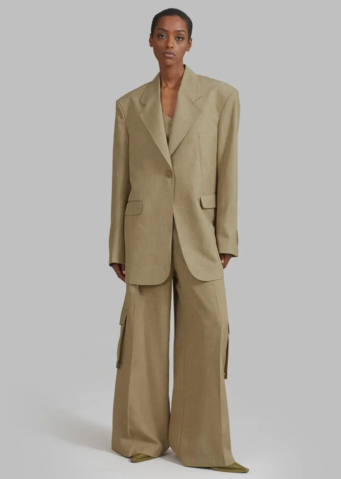 Women Gladys Blazer 8211 Khaki The Frankie Shop Outerwear