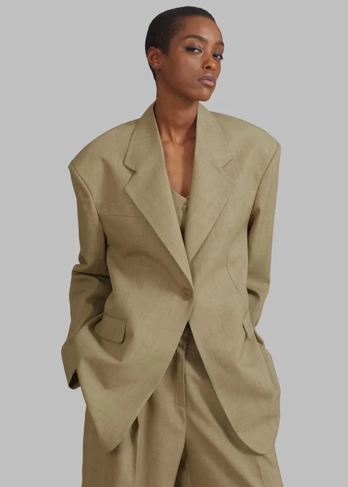 Women Gladys Blazer 8211 Khaki The Frankie Shop Outerwear