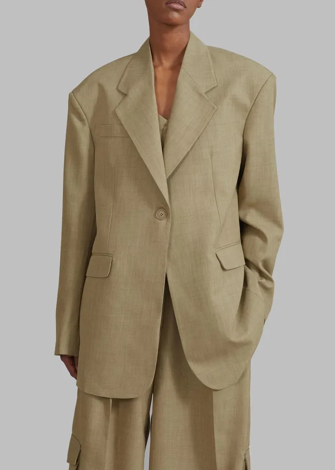 Women Gladys Blazer 8211 Khaki The Frankie Shop Outerwear
