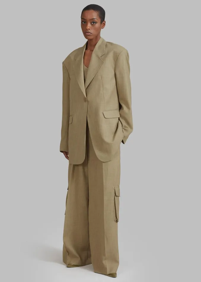 Women Gladys Blazer 8211 Khaki The Frankie Shop Outerwear