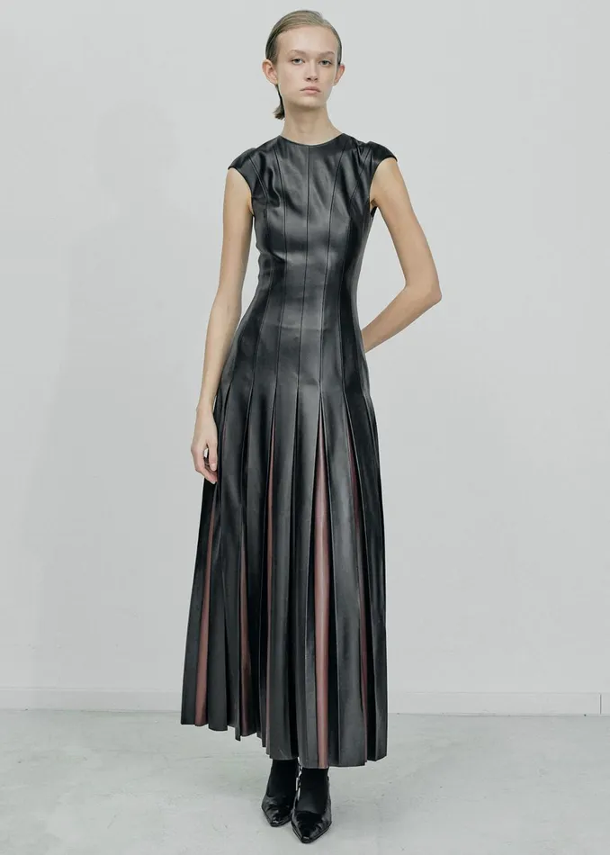 Women Gudu Dress 02 8211 BlackBrown The Frankie Shop Dresses
