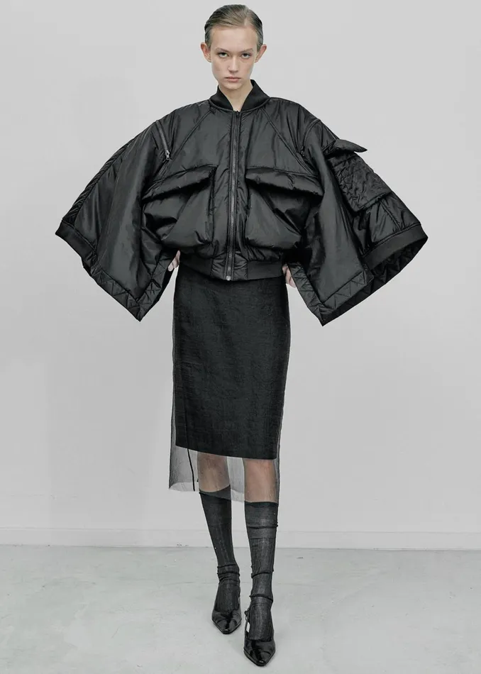 Women Gudu Jacket 01 8211 Black The Frankie Shop Outerwear