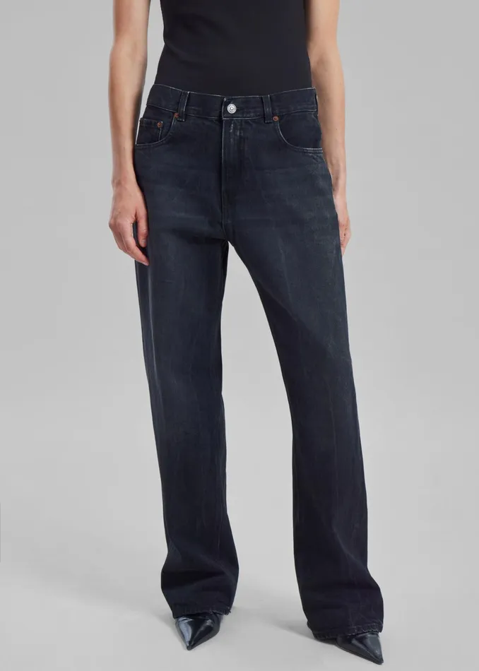 Women Haikure Bonnie Bassano Jeans 8211 Black The Frankie Shop Bottoms