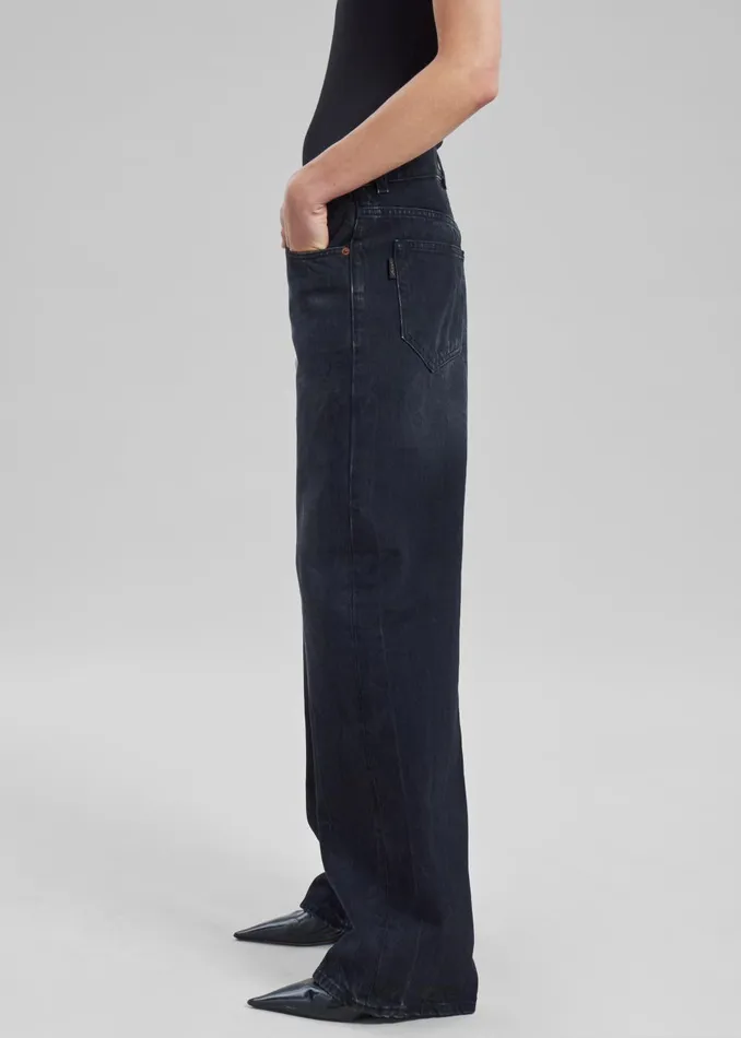 Women Haikure Bonnie Bassano Jeans 8211 Black The Frankie Shop Bottoms