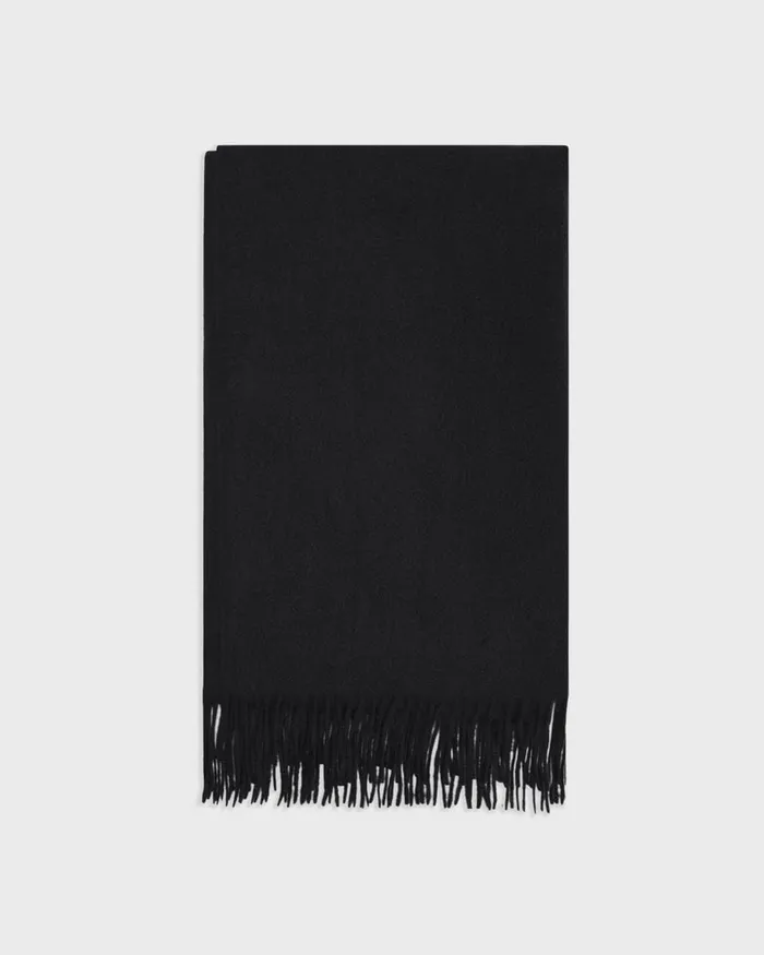 Women Hats Gloves Scarves Theory Classic Scarf In Cashmere Black