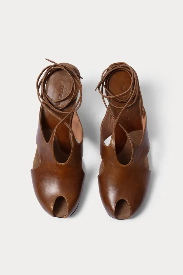 Women Heels Rachel Comey Isan Peep Toe Caramel Women Heels Rachel Comey Isan Peep Toe Caramel